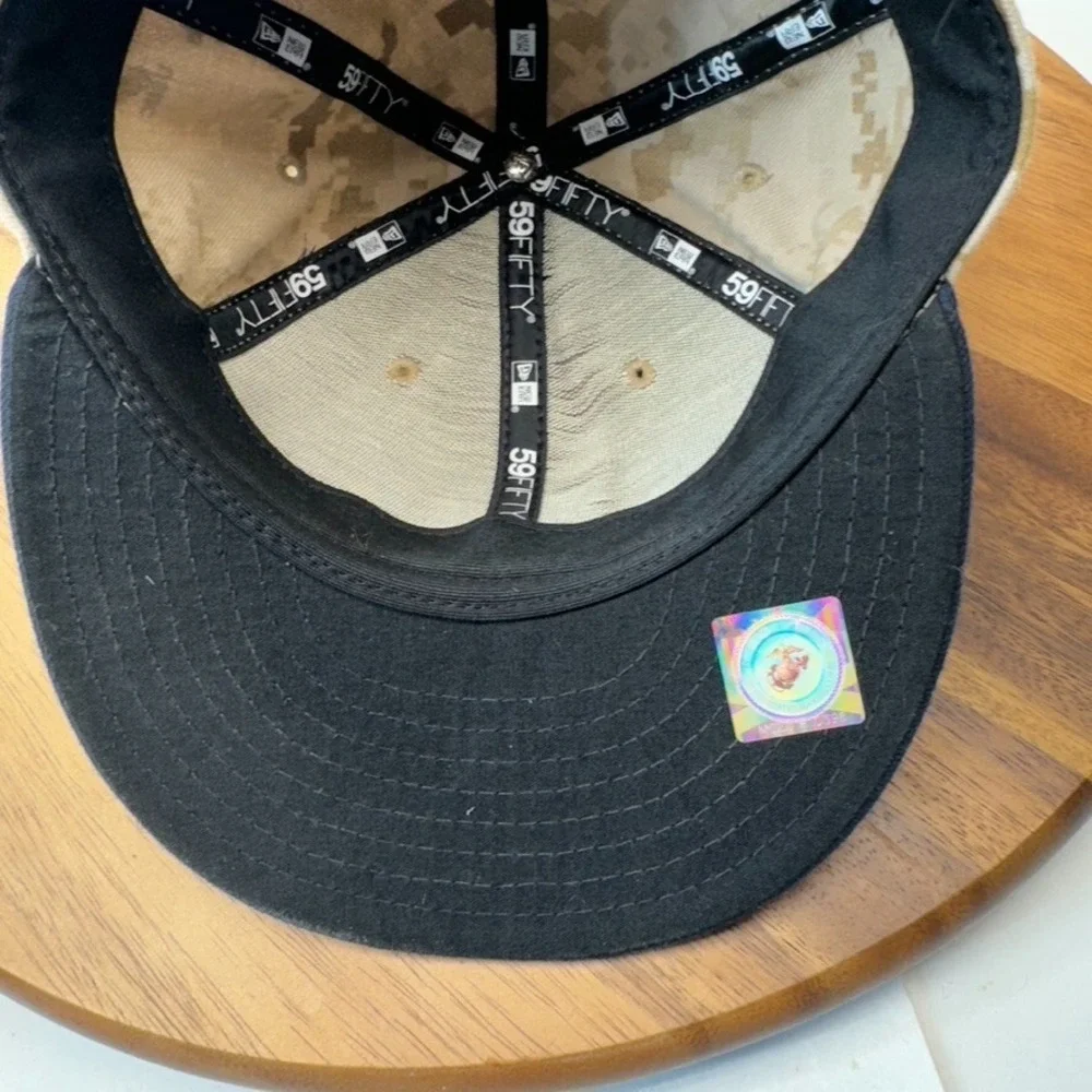 Detroit TIgers Hat Cap‎ Fitted Size 7 Black Digital Camo New Era On Field cap